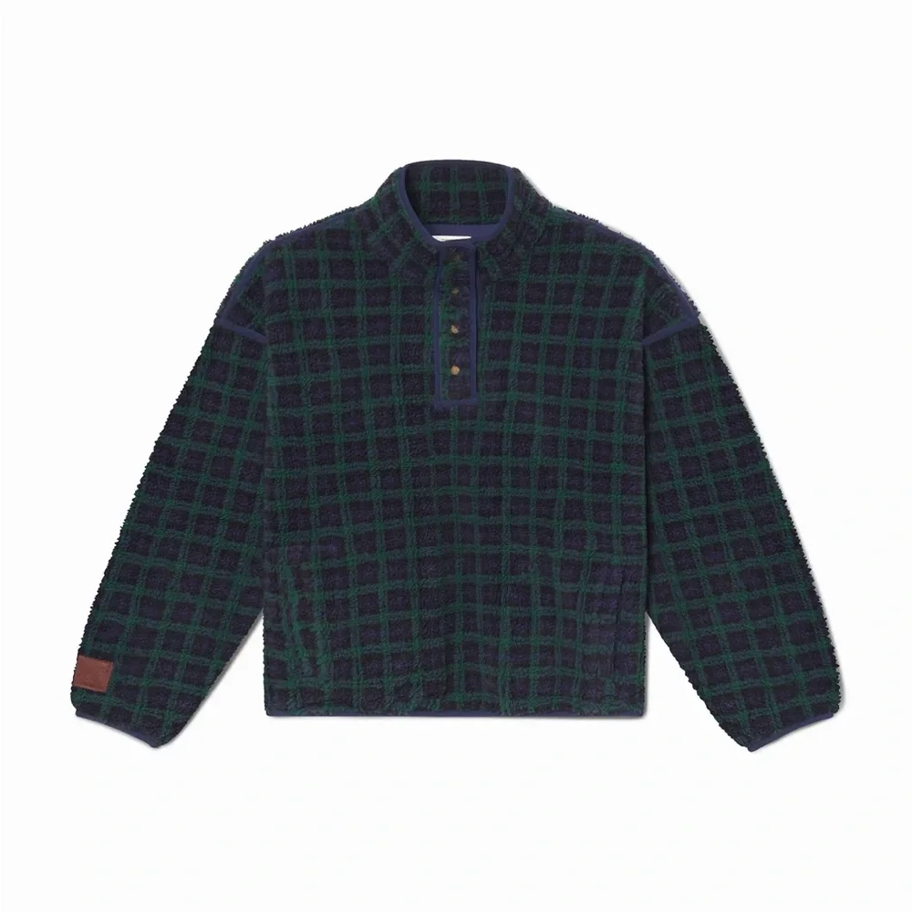Eleven Eleven - Plaid Fleece Pullover - Picture 3 of 6
